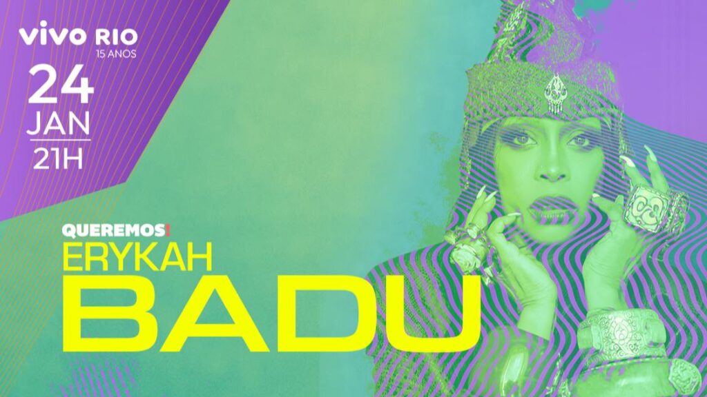 Erykah Badu confirma show no Brasil em 2023 Vou de Grade