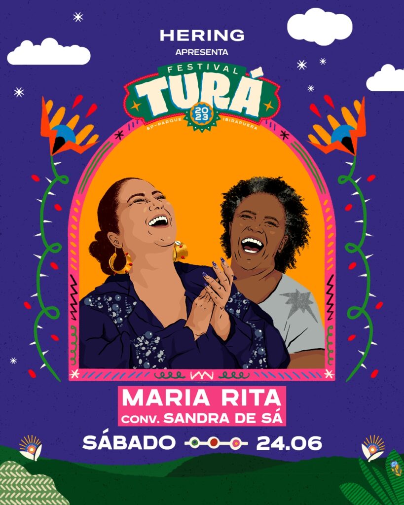 Cartaz Maria Rita e Sandra de Sá Turá