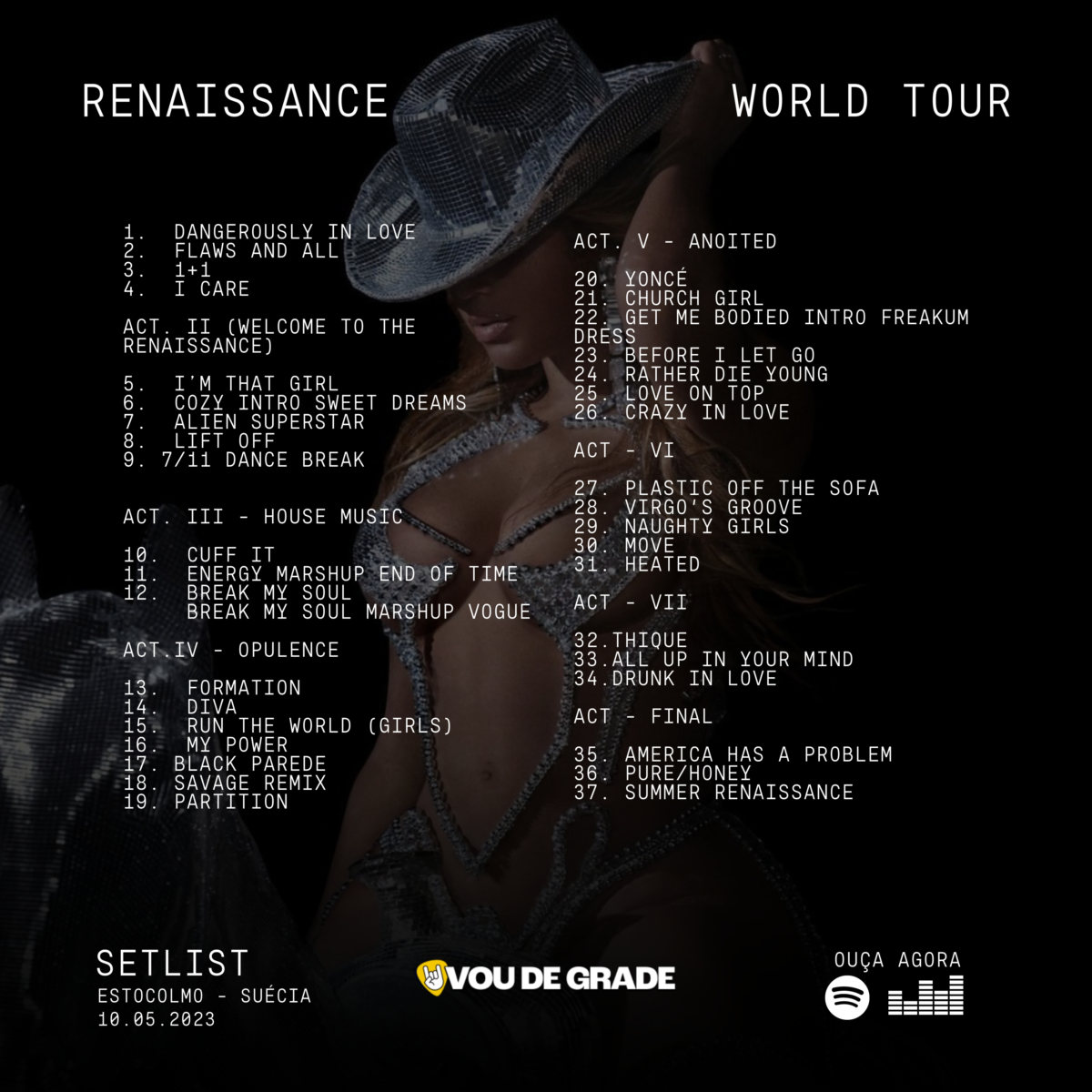 Beyoncé inicia a "Renaissance World Tour" com show impecável e setlist